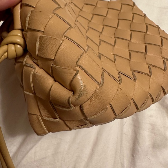 Authentic Bottega Veneta Mini Loop Camera Bag in Almond - Picture 7 of 14